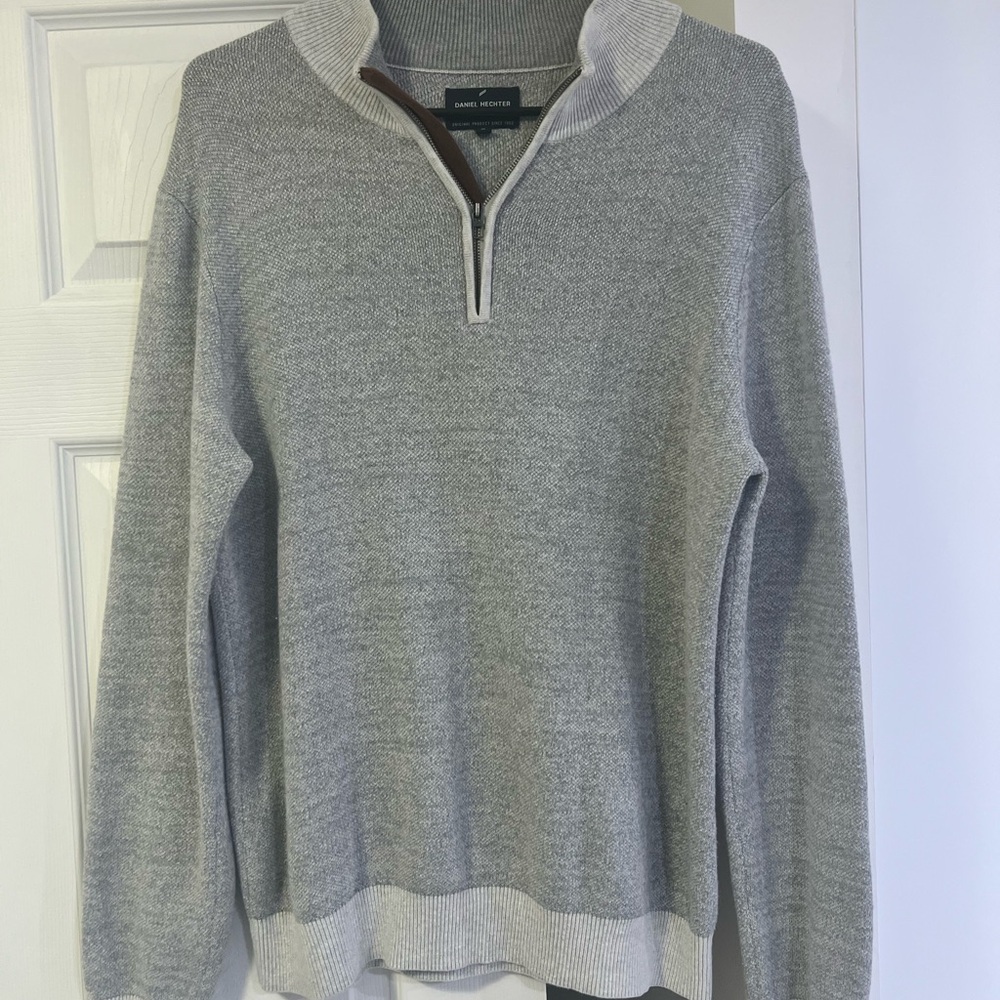 Daniel Hechter Gray Half-Zip Sweater